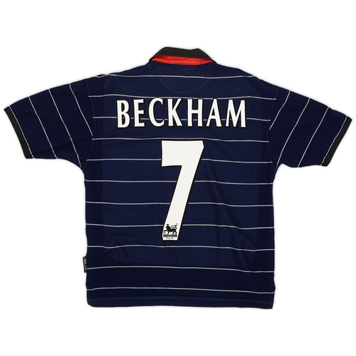 1999 00 Manchester United Away Shirt Beckham 7 5 10 Y