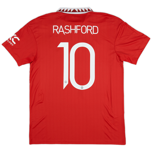 2022 23 Manchester United Home Shirt Rashford 10