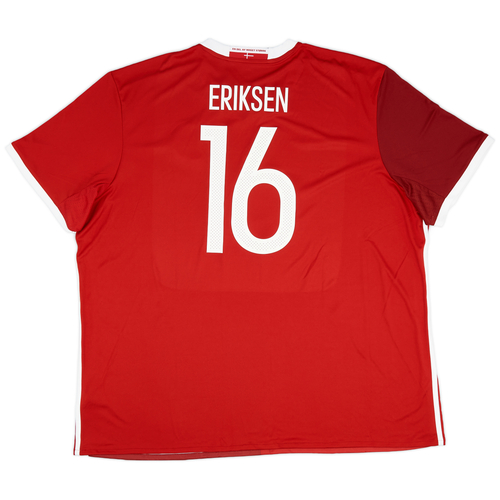 2016 17 Denmark Home Shirt Eriksen 16 3XL