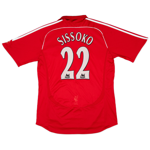2006 08 Liverpool Home Shirt Sissoko 22 7 10 L