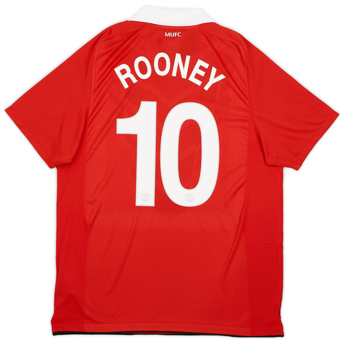 2010 11 Manchester United Home Shirt Rooney 10 L
