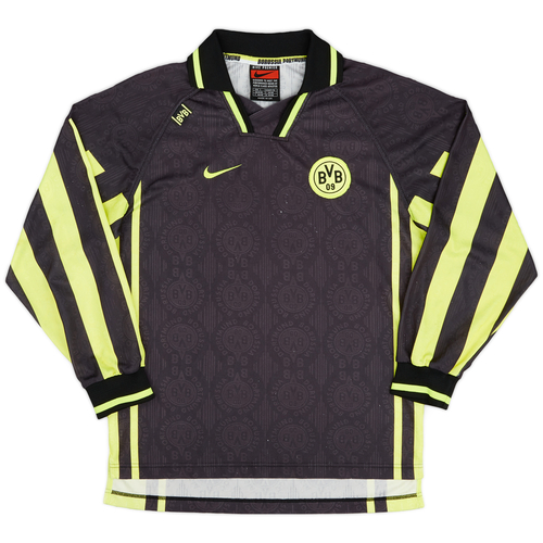 1996 97 Borussia Dortmund Player Issue Away L S Shirt 5 10 S