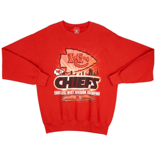 2003 Kansas City Chiefs Division Champions NFL Sweat Top