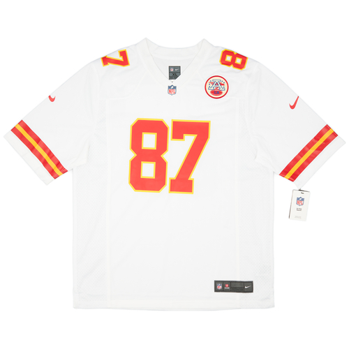 2013 23 Kansas City Chiefs Kelce 87 Nike Game Away Jersey XL