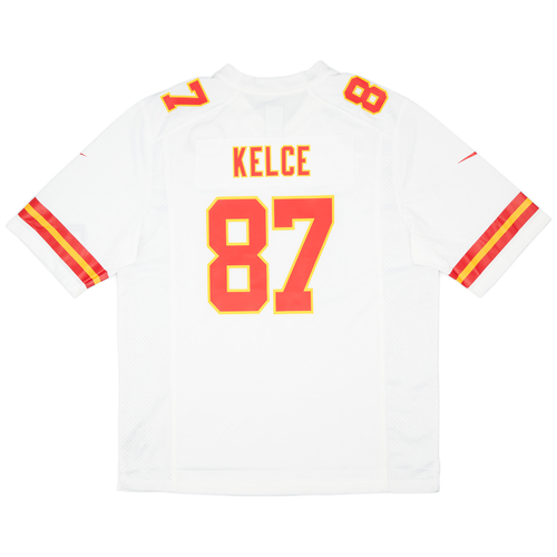 2013 23 Kansas City Chiefs Kelce 87 Nike Game Away Jersey XL
