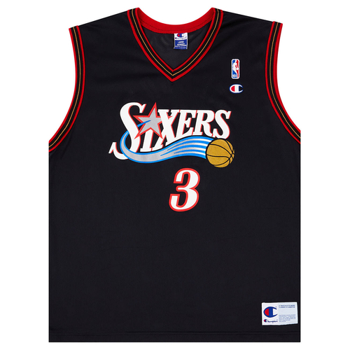 2000 02 Philadelphia 76ers Iverson 3 Champion Away Jersey