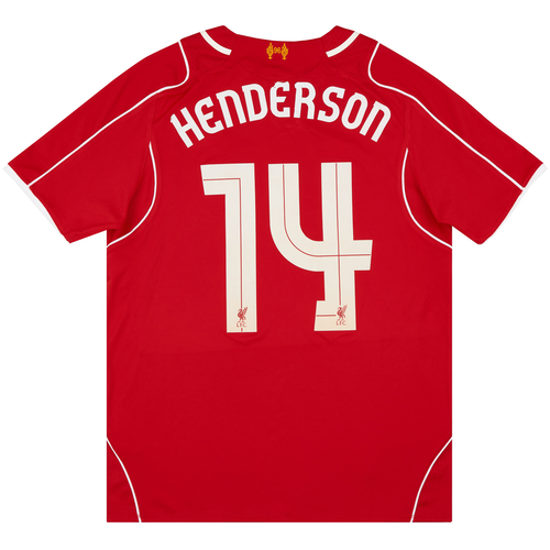 Liverpool No14 Henderson Red Home Kid Jersey