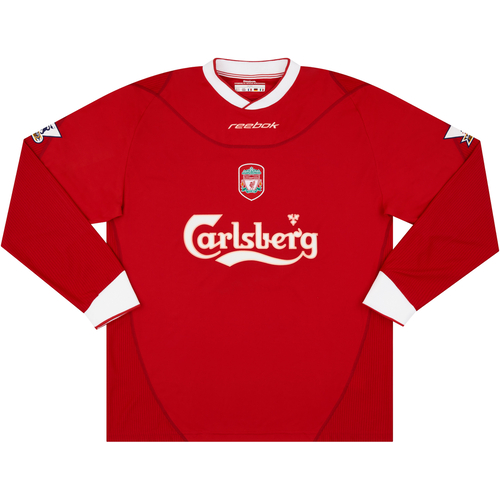 2003 04 Liverpool Match Issue Home L S Shirt Owen 10