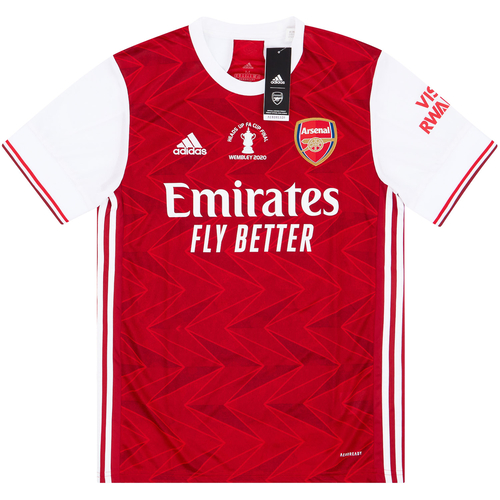 2020 21 Arsenal FA Cup Winners Home Shirt XS
