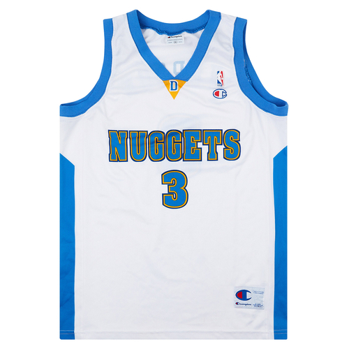 2006 08 Denver Nuggets Iverson 3 Champion Home Jersey Excellent XL