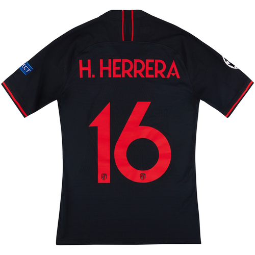 2019 20 Atletico Madrid Player Issue Vaporknit CL Away Shirt H.Herrera 16 S