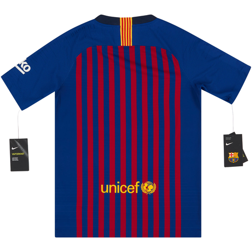 2018 19 Barcelona Authentic Home Shirt KIDS