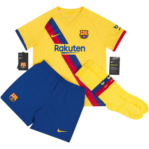 2019 20 Barcelona Away Full Kit Little Kids