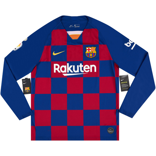2019 20 Barcelona Home L S Shirt