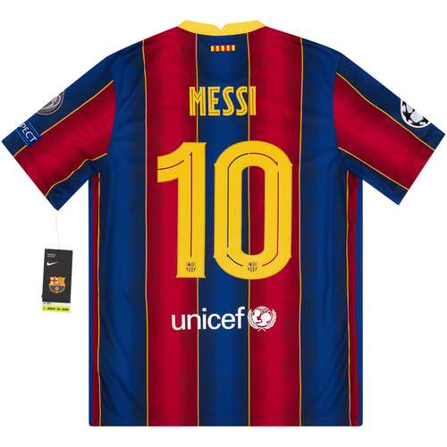 2020 21 Barcelona Home CL Shirt Messi 10 NEW