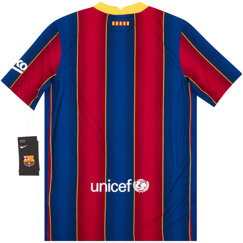 2020 21 Barcelona Player Issue Vaporknit Home Shirt KIDS