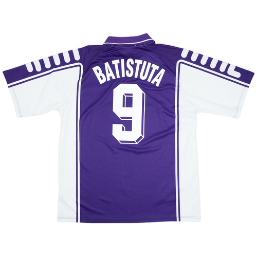 1999 00 Fiorentina Home Shirt Batistuta 9 9 10 XL
