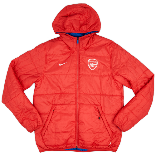 2013 14 Arsenal Nike Reversible Padded Bench Coat 9 10 L