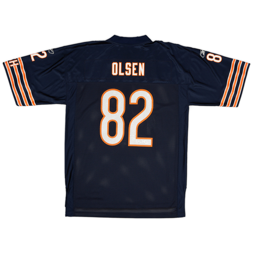 2007 Chicago Bears Olsen 82 Reebok On Field Home Jersey Excellent L