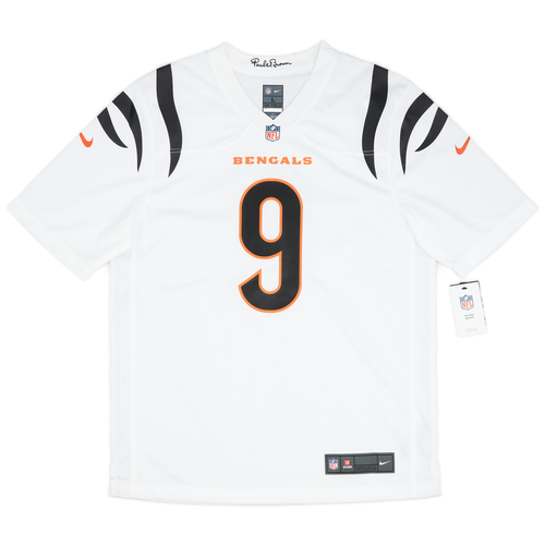 2021 23 Cincinnati Bengals Burrow 9 Nike Game Away Jersey L