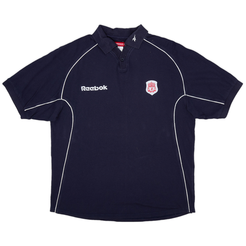 2000 01 Liverpool Reebok Cotton Polo Shirt 8 10 XL