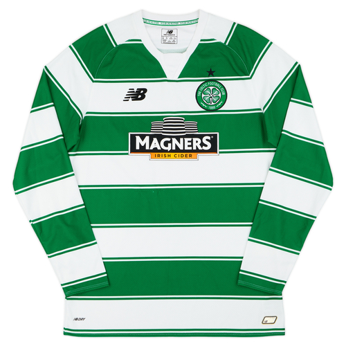 2015 16 Celtic Home L S Shirt Good 5 10 M