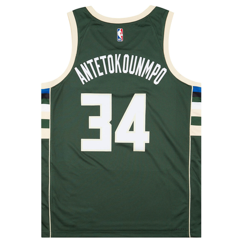 2017 23 Milwaukee Bucks Antetokounmpo 34 Nike Swingman Away Jersey M