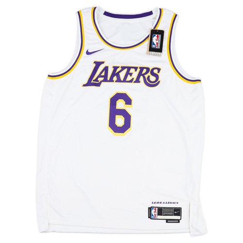 2021 23 LA Lakers James 6 Nike Swingman Home Jersey M