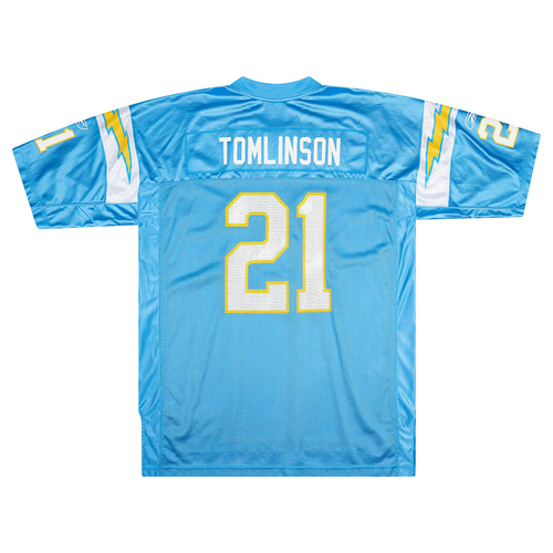 2005 06 San Diego Chargers Tomlinson 21 Reebok On Field Alternate