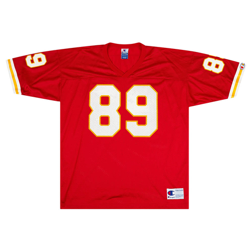 1997 98 Kansas City Chiefs Rison 89 Champion Home Jersey