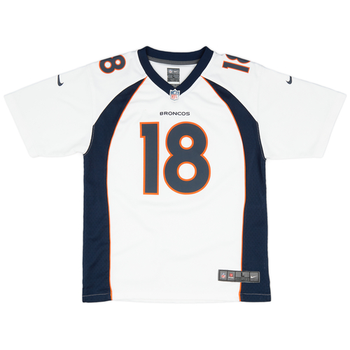 2012 Denver Broncos Manning 18 Nike Game Away Jersey Very