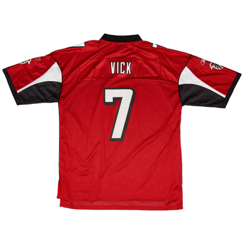 2003 04 Atlanta Falcons Vick 7 Reebok On Field Alternate Jersey