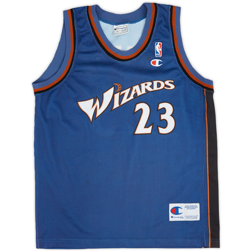 2001 03 Washington Wizards Jordan 23 Champion Away Jersey Very Good XL.Kids