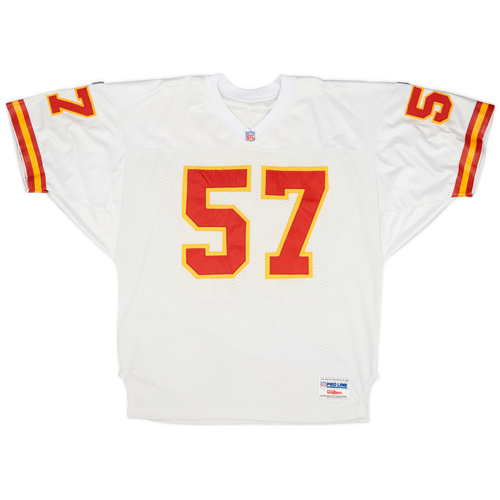 1995 Kansas City Chiefs Jamison 57 Wilson Staff Authentic Away Jersey Very Good XXL