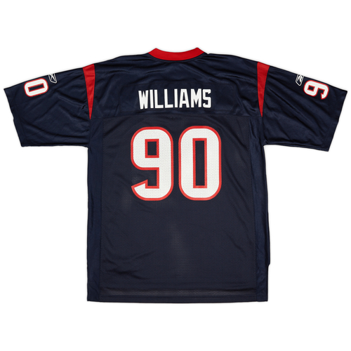 2007 Houston Texans Williams 90 Reebok On Field Home Jersey