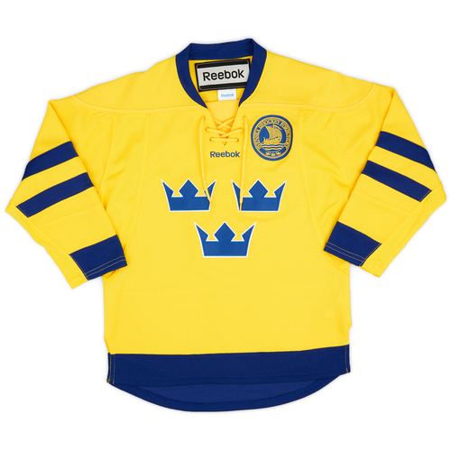 2011 14 Sweden National Hockey Team Reebok Home Jersey