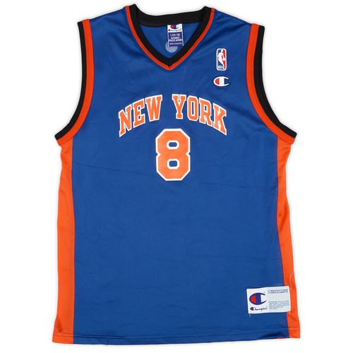 2001 02 New York Knicks Sprewell 8 Champion Away Jersey