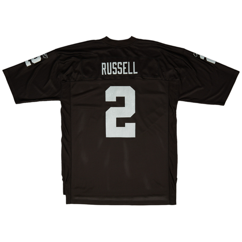 2007 Oakland Raiders Russell 2 Reebok On Field Home Jersey Excellent XL