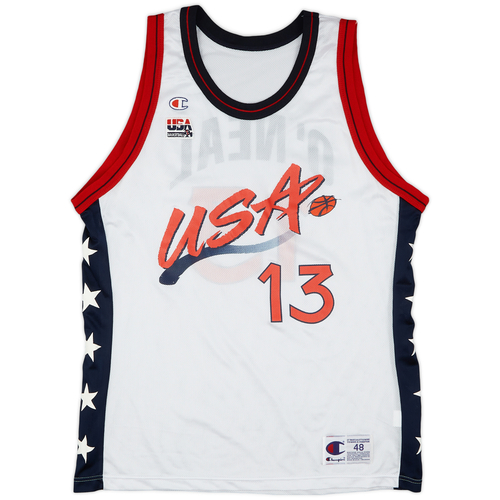 1996 99 USA O Neal 13 Champion Home Jersey Mint XL