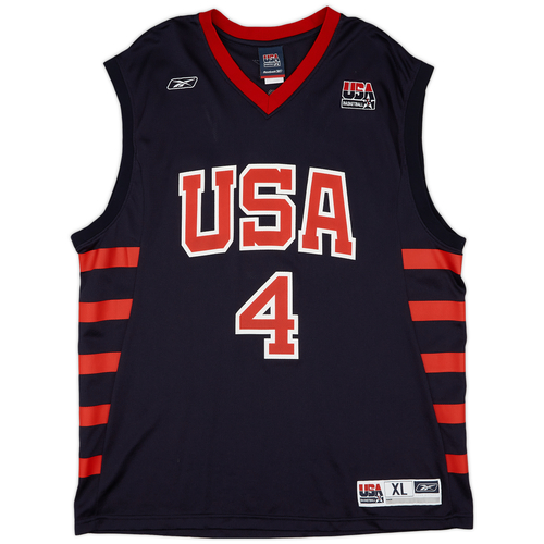 2004 USA Iverson 4 Reebok Away Jersey Excellent XL