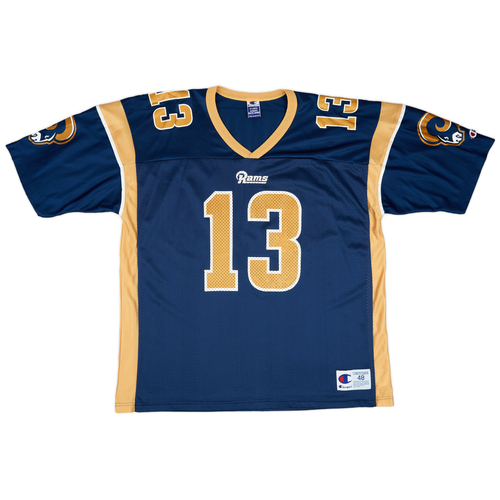 2000 St. Louis Rams Warner 13 Champion Home Jersey Excellent XL