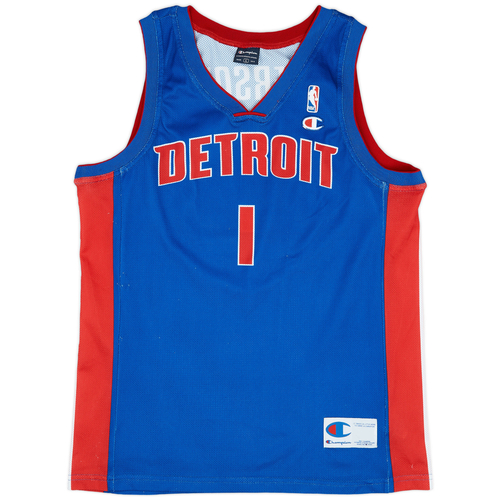 2008 09 Detroit Pistons Iverson 1 Champion Away Jersey Very Good L