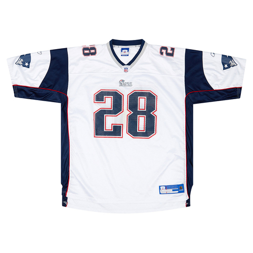 2005 06 New England Patriots Dillon 28 Reebok On Field Away Jersey Excellent XXL