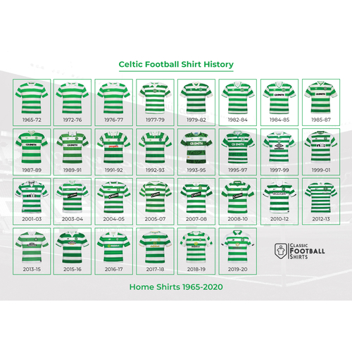 Celtic home kits through the years store