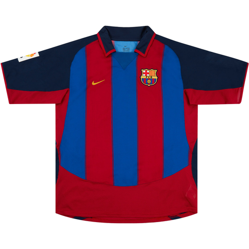 2003 04 Barcelona Match Issue Signed Home Shirt Gerard 14
