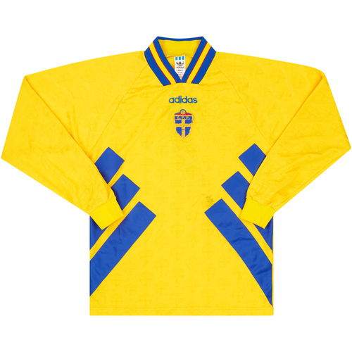 1994 96 Sweden Match Issue Home L S Shirt 7 Mild
