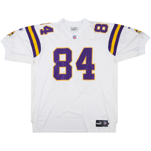 1999 00 Minnesota Vikings Moss 84 Authentic Puma Away Jersey
