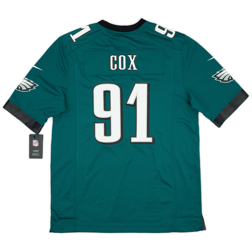 2012 23 Philadelphia Eagles Cox 91 Nike Game Home Jersey L