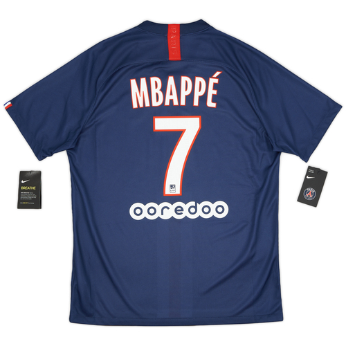 2019 20 Paris Saint Germain Home Shirt Mbappe 7 L