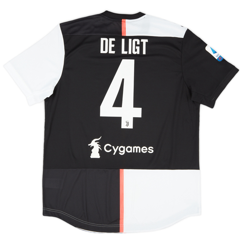 2019 20 Juventus Authentic Domestic Home Shirt De Ligt 4 L XL